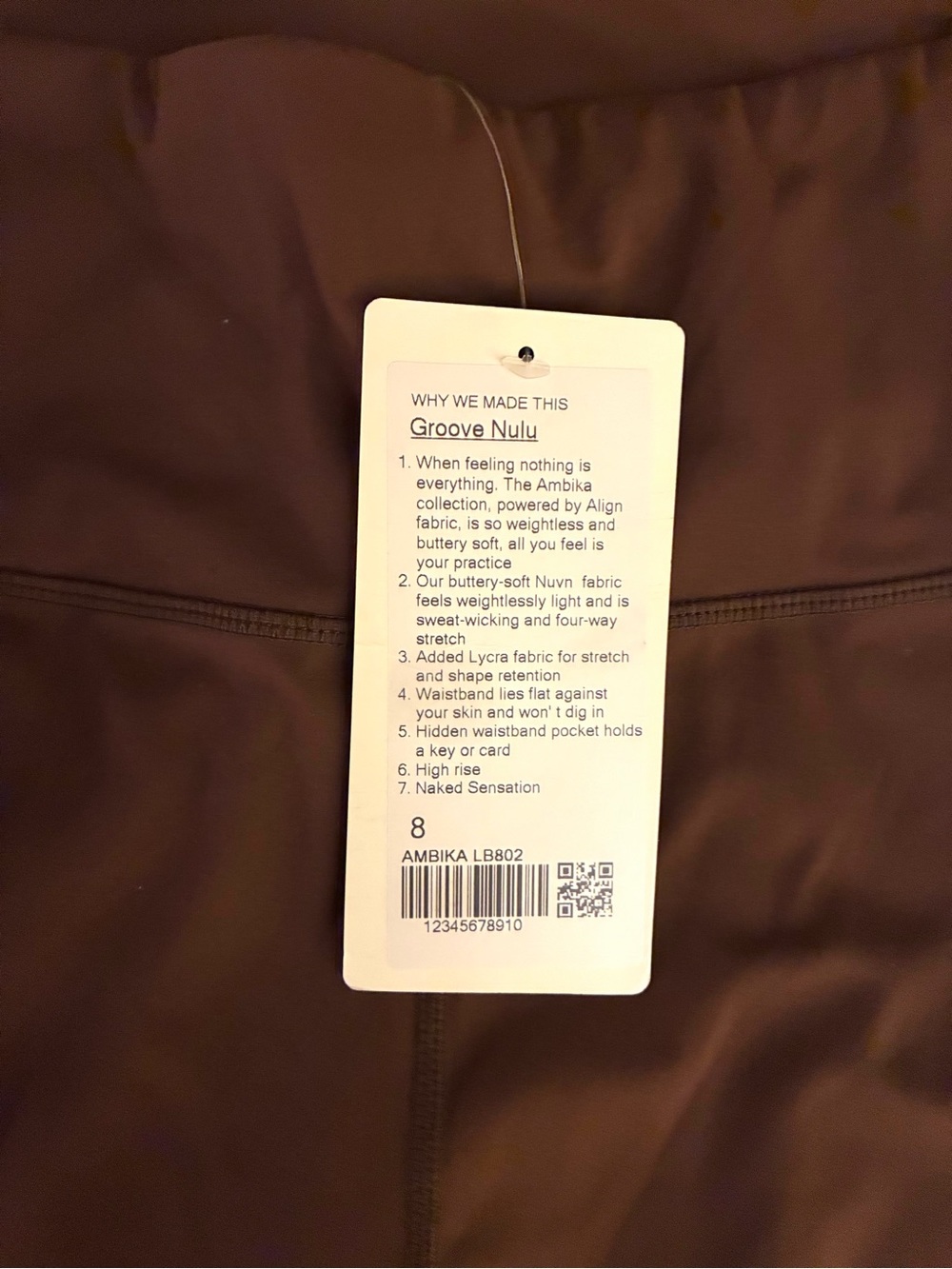 Lululemon groove Brown Boot-Cut Flare Yoga Pants - Picture 3 of 3